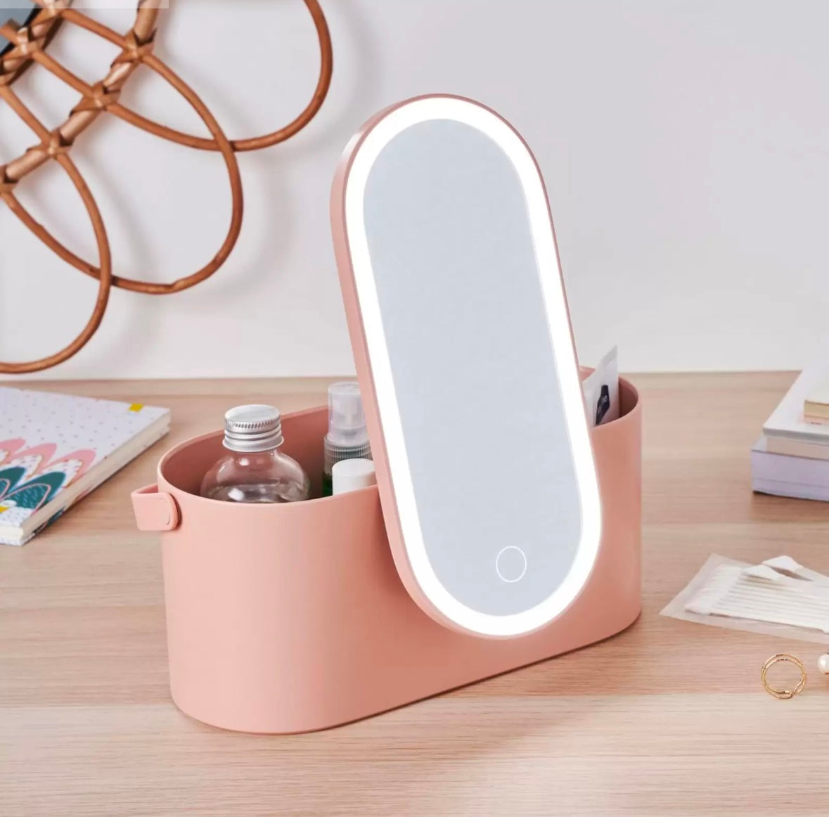 boite portable pour maquillage avec miroir